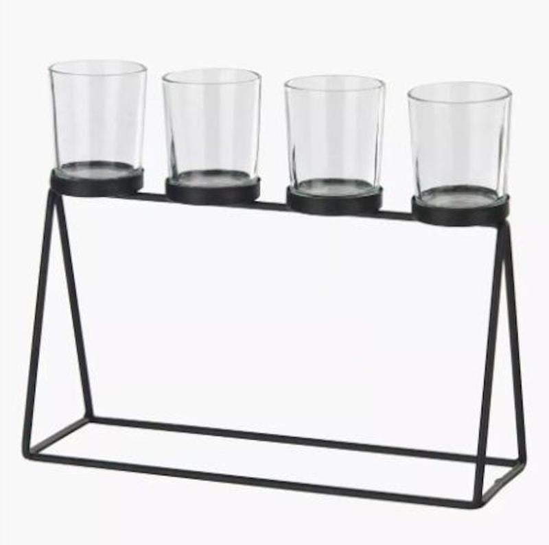 Подсвечник DUKA MODERN SCANDI 27x22 см Черный (1218188)