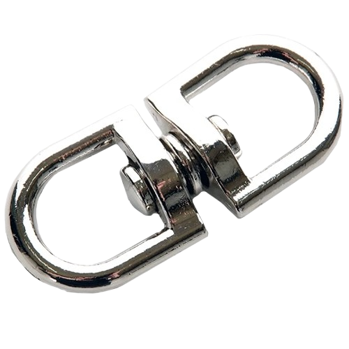 Вертлюг никелированный Apro 4,5 мм для соединения цепей и тросов 20 шт. Белый (34188076)