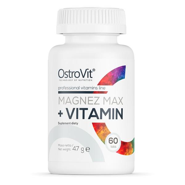 Витамины OstroVit Magnez Max + Vitamin 60 таблеток