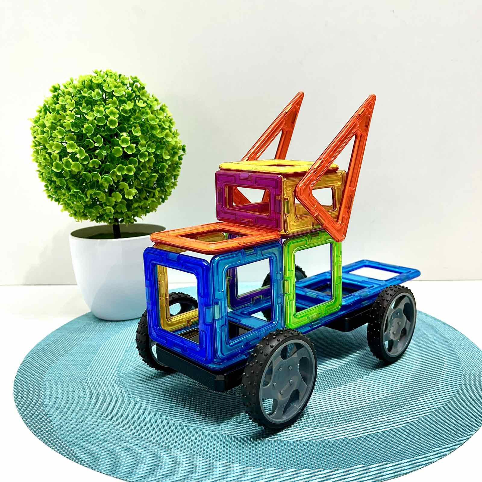 Конструктор магнитный Limo Toy Транспорт 87 дет. (LT3003)