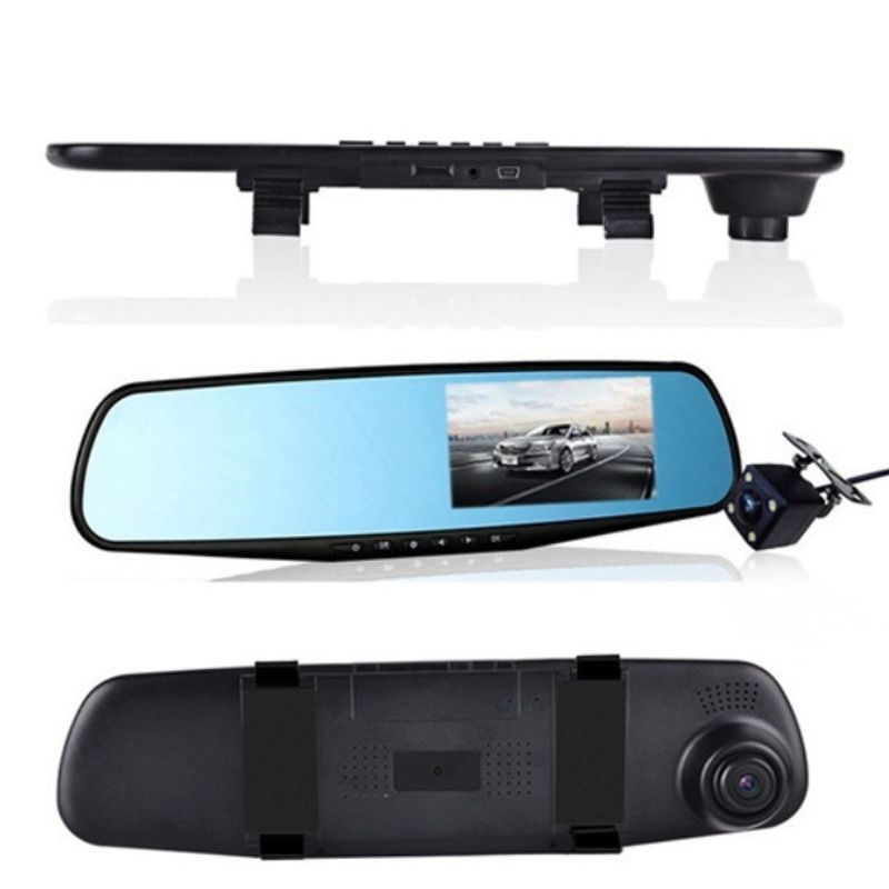 Видеорегистратор UKC L-9002 зеркало 4,3" 1080P Full HD 2 камеры (tf7455) - фото 4 Видеорегистратор UKC L-9002 зеркало 4,3" 1080P Full HD 2 камеры (tf7455) - фото 4