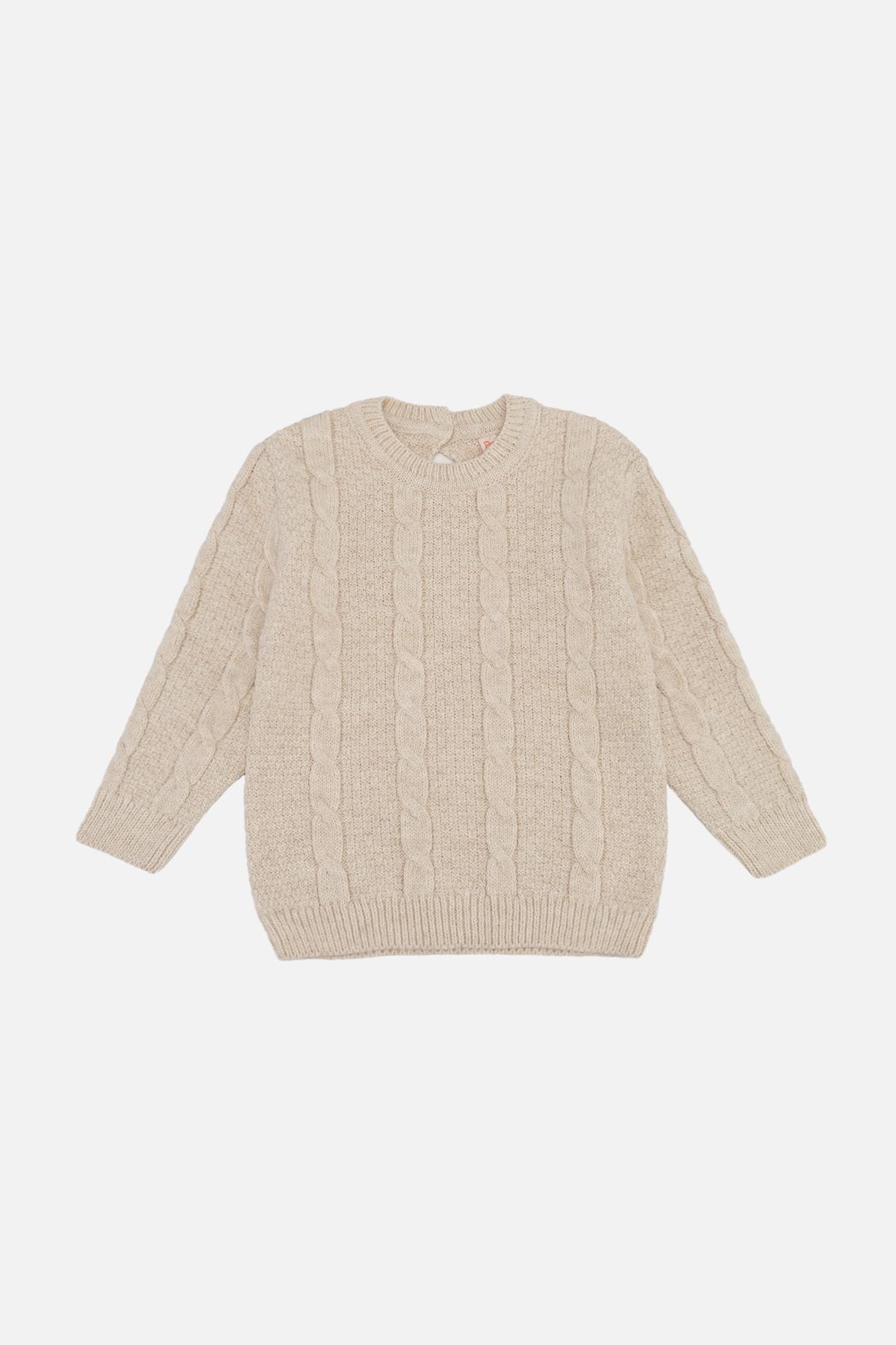 Джемпер для девочки 92 см Бежевый (SKT001012074)