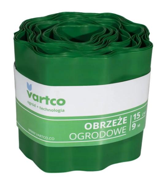Бордюрная лента VARTCO 9 м х 15 см Зеленый (БОРЛ0002)