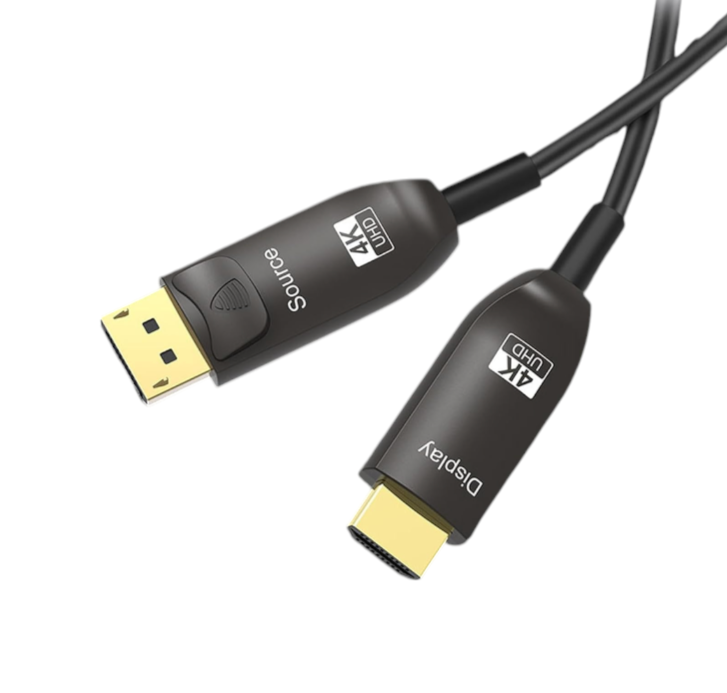 Кабель цифровой I-Taki DisplayPort-HDMI 4K 60Hz 3D ARC позолоченый 24K HDCP 2.2/DP1.2-HDMI2.0 25 м (000048034)