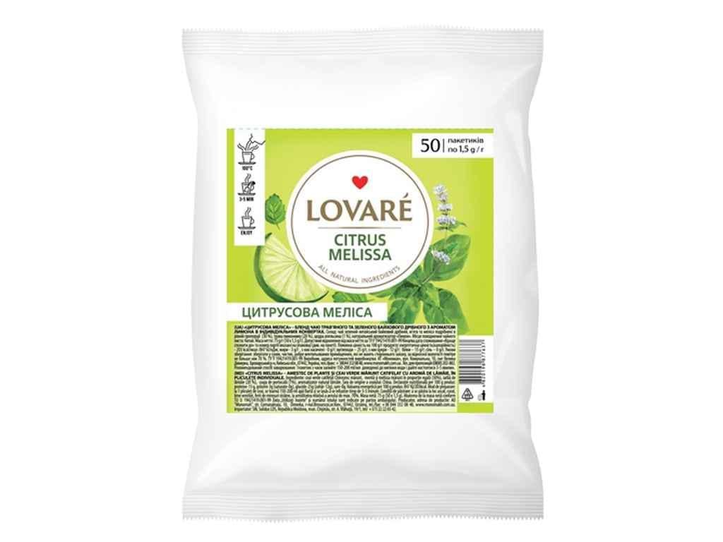 Чай Lovare трав и зелен Citrus melissa 50 пакетиков (845660)