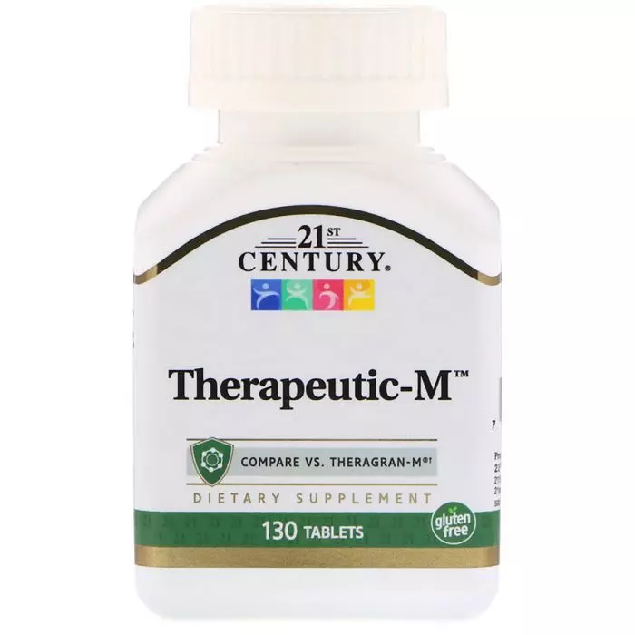 Мультивітаміни терапевтичні 21st Century Therapeutic-M 130 таблеток (CEN22368)