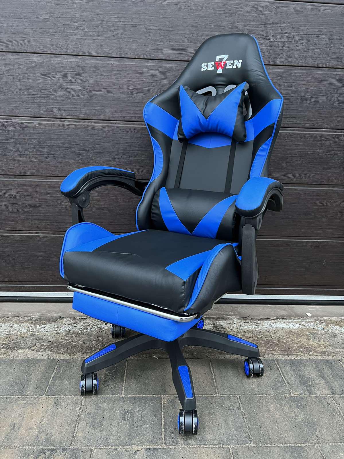 Кресло компьютерное геймерское SEWEN 730 Черный/Синий (9869730) - фото 16 Кресло компьютерное геймерское SEWEN 730 Черный/Синий (9869730) - фото 16