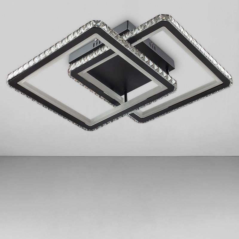 Стельова люстра LED Light House SY-18284/2 705х525х120 мм 160W Чорний