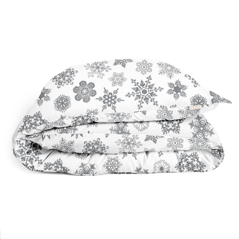 Пододеяльник детский Cosas Snowflakes Grey 110х140 см (4822052074756)