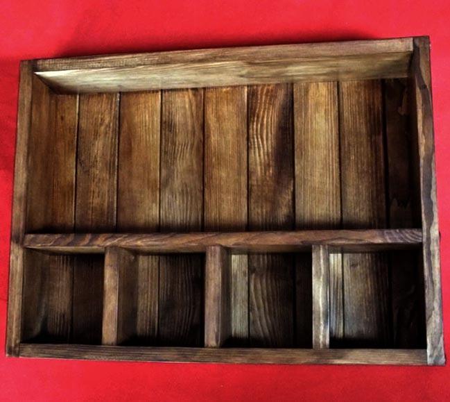 Полка настенная из дерева Малира Капучино (ПНС/006509)