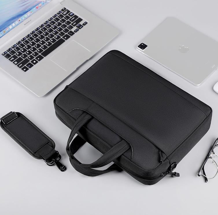 Сумка для ноутбука 17-17,3" протиударна велика Чорний (IBN048B) - фото 12 Сумка для ноутбука 17-17,3" протиударна велика Чорний (IBN048B) - фото 12