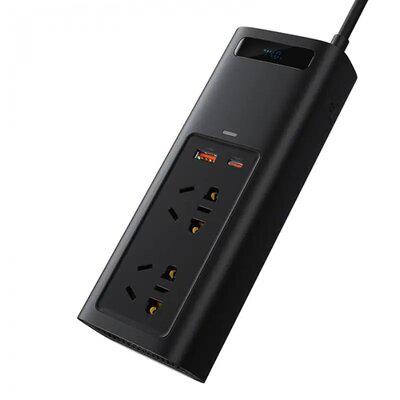 Автомобільний інвертор Baseus in-car Inverter 150 W 220 V CN/EU Black - фото 2 Автомобільний інвертор Baseus in-car Inverter 150 W 220 V CN/EU Black - фото 2