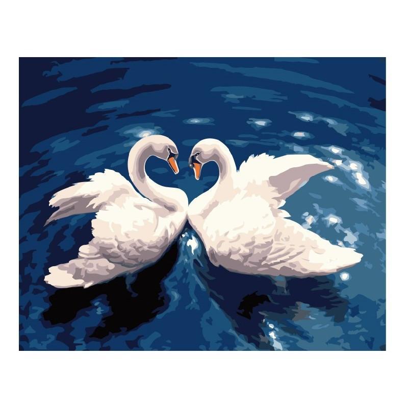 Картина за номерами Brushme Лебединий танець 40x50 см (BRM7498)