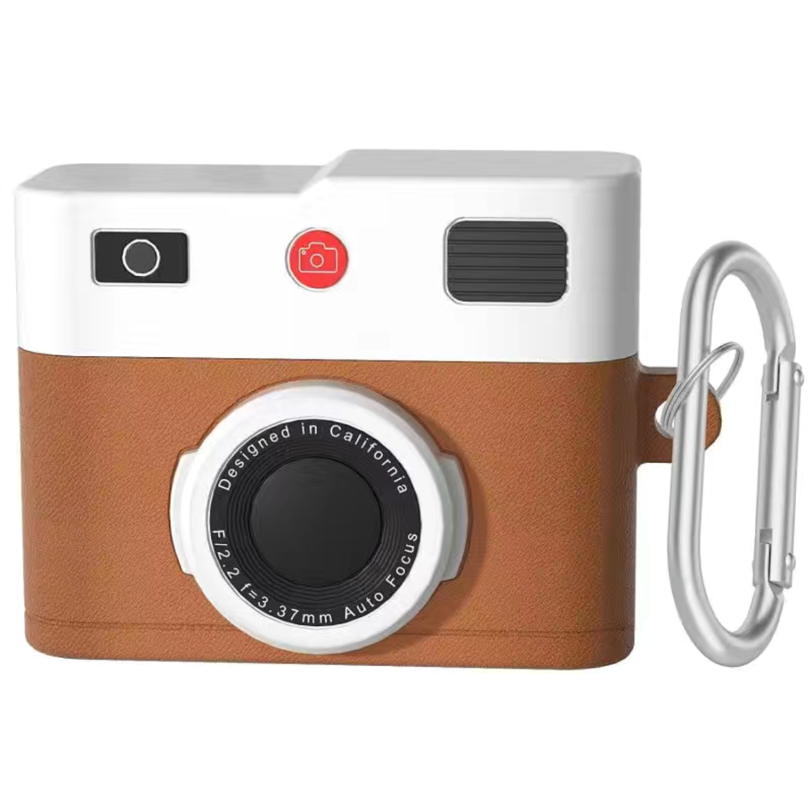 Чехол для наушников AirPods PRO 2 силиконовый с текстурой кожи с карабином Коричневый (2151473776) Чехол для наушников AirPods PRO 2 силиконовый с текстурой кожи с карабином Коричневый (2151473776)