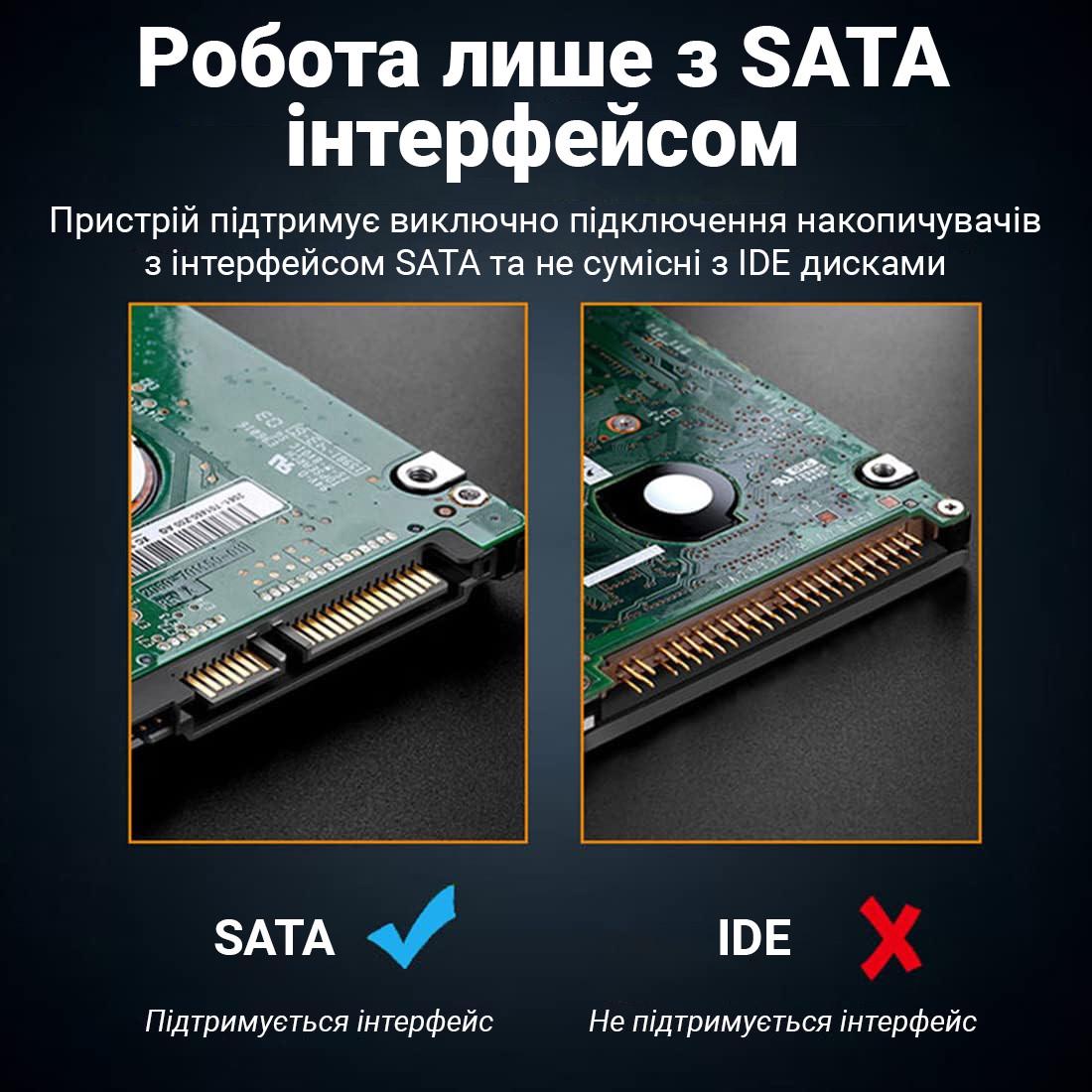 Внешний карман для жестких дисков Addap EHDC-01b с USB 3,0 выходом для 2,5" Sata SSD/HDD - фото 8