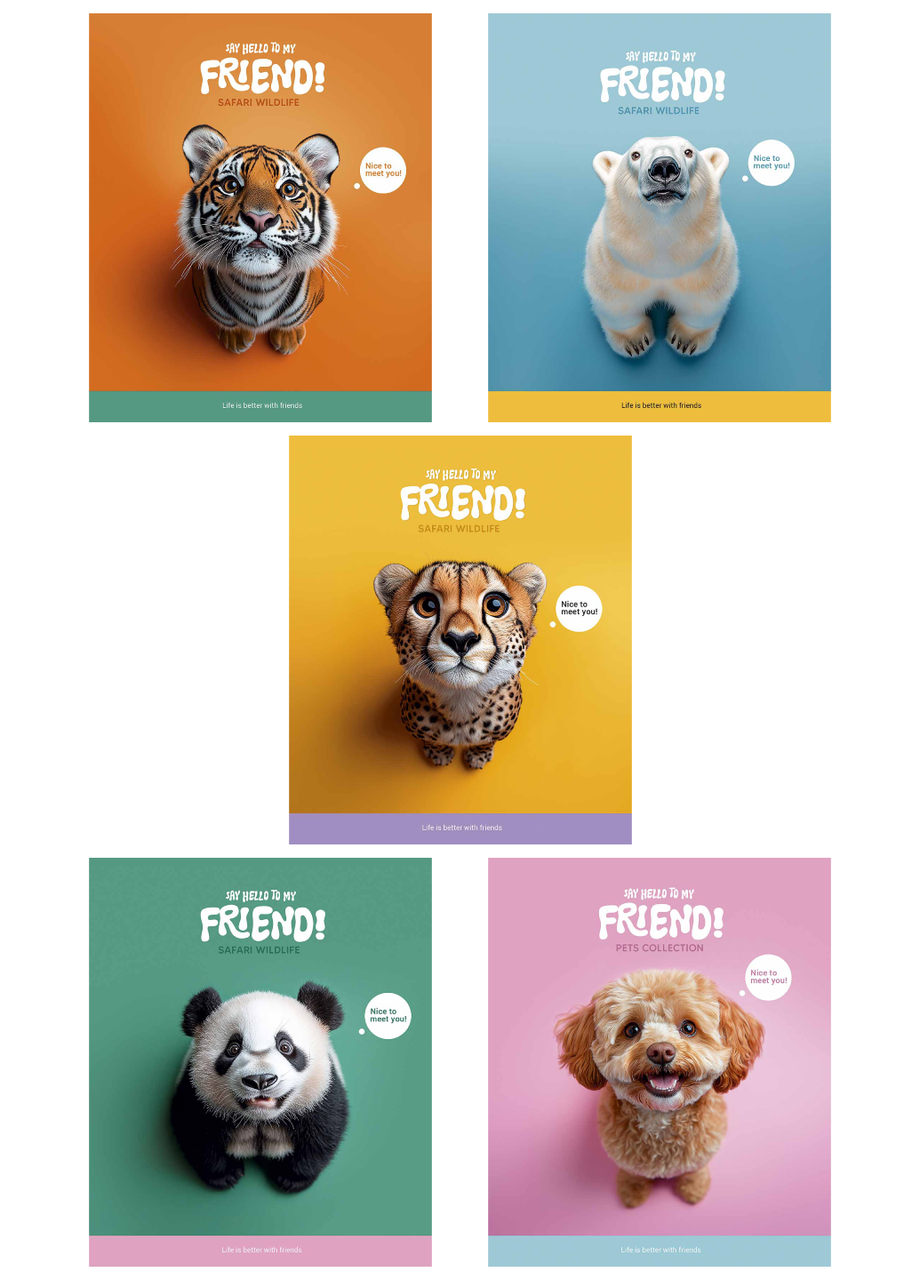 Зошити загальні Школярик Safari wildlife у клітинку 48 арк. 5 шт. (3555 4820006471354)