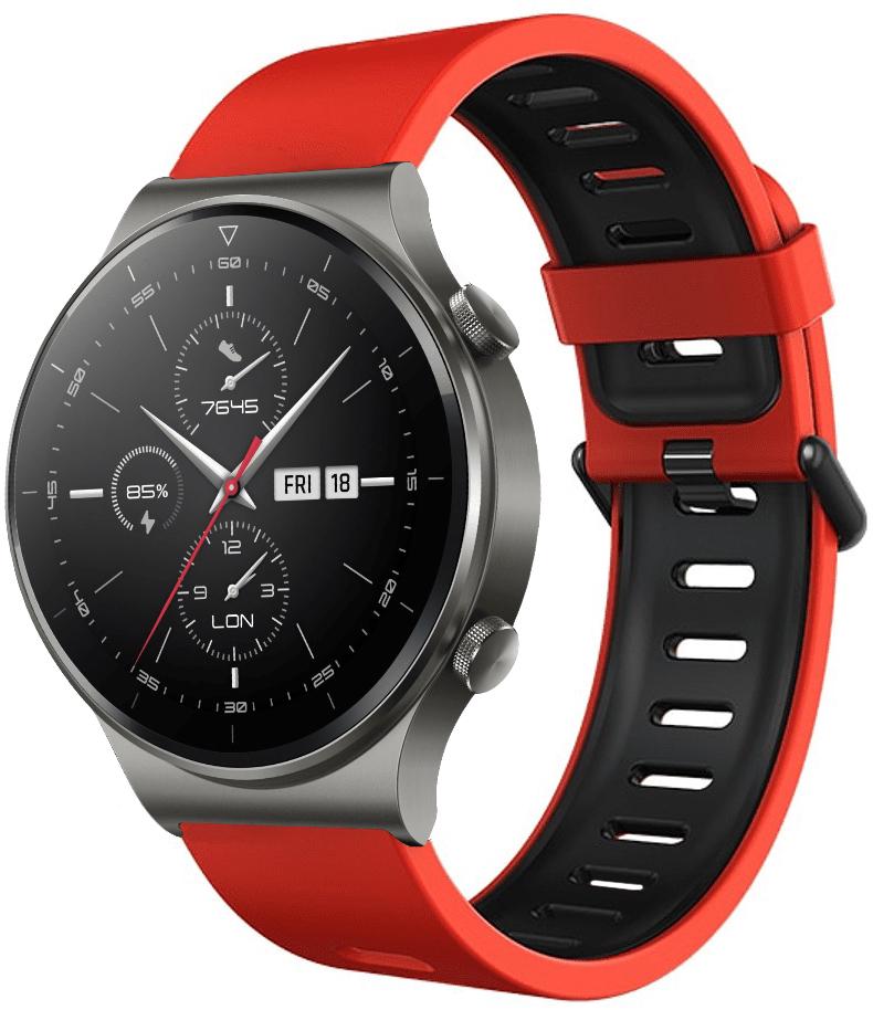 Ремешок Traf для Huawei Watch GT 2 Pro Orange-Black (23330)