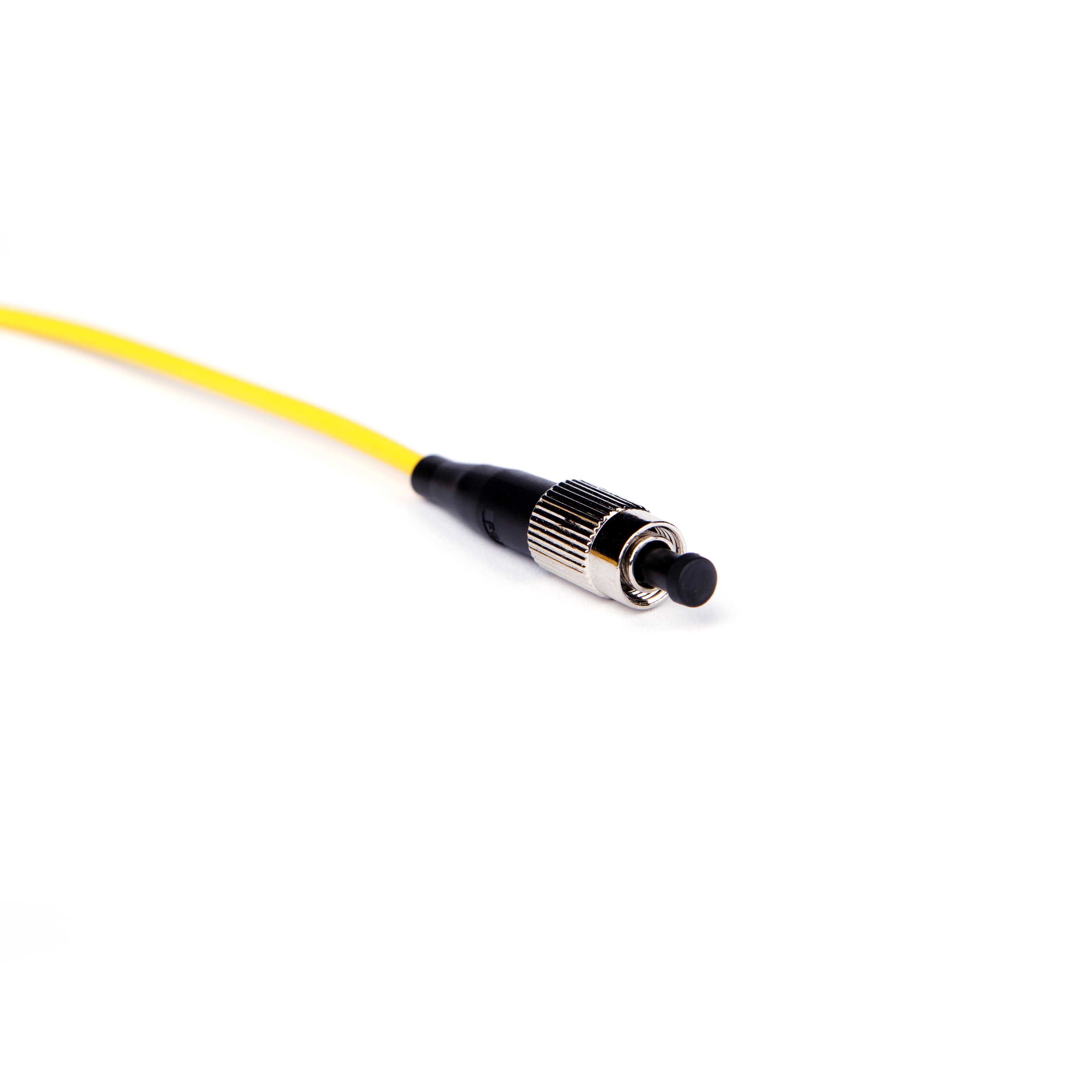 Патч-корд оптичний Simplex FC/UPC-FC/UPC LSZH Singlemode G.652.D (SM) 3 мм 15 м Жовтий (10295) - фото 3