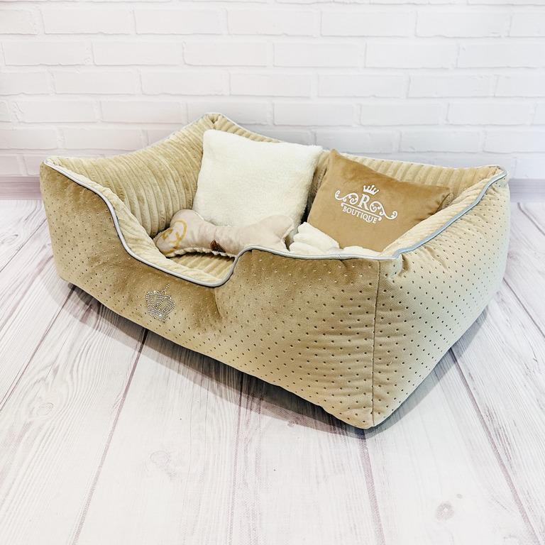 Лежанка для собак Amore mio Cane Брідж Boutique до 8 кг 70х50х23 см (DB-0076)