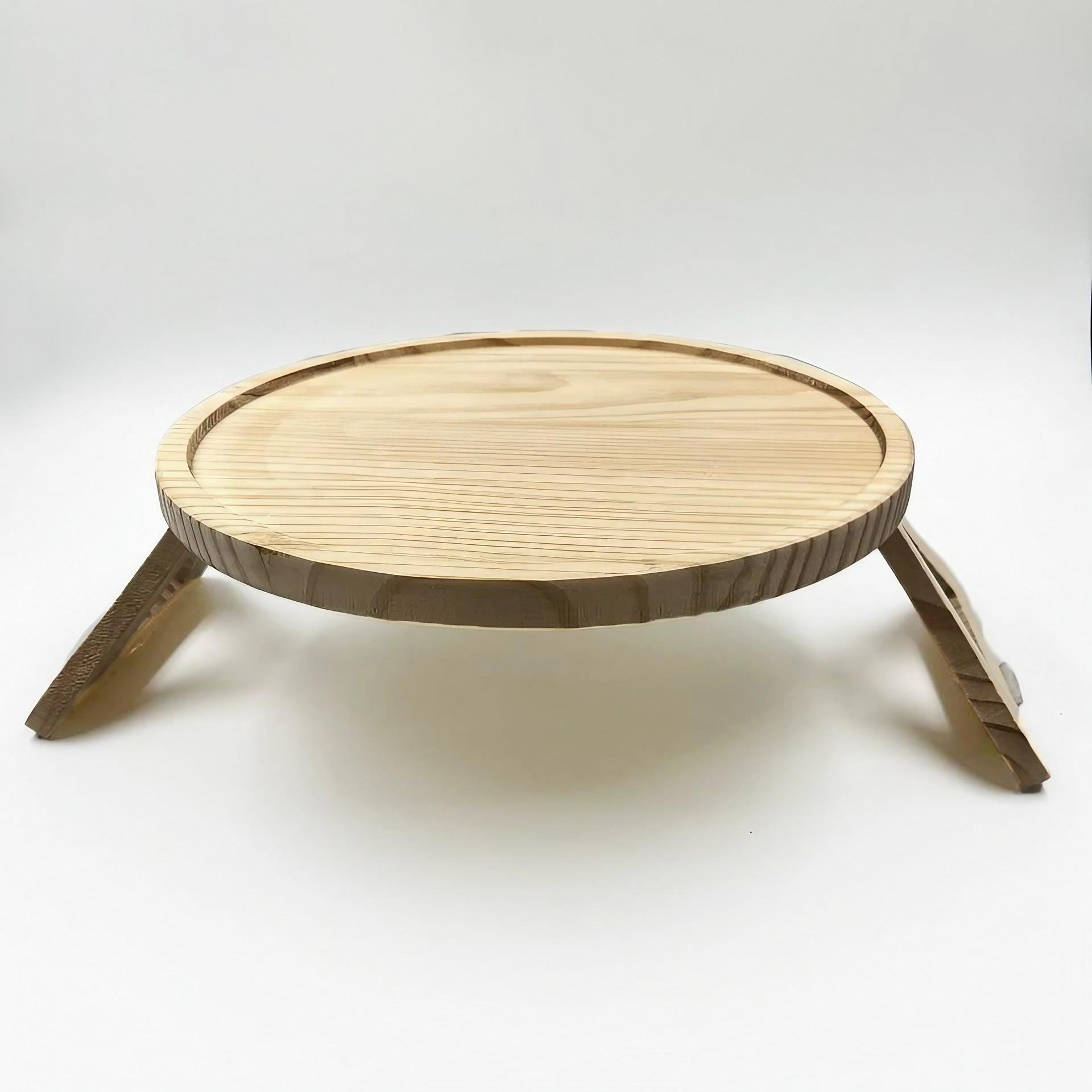 Поднос деревянный с ножками на подлокотник дивана/кровать (STLPRL-0835)