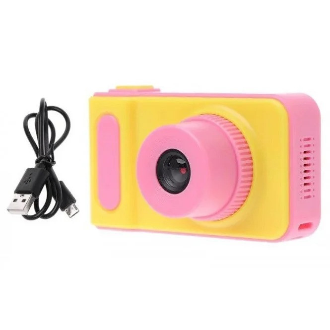 Дитячий цифровий фотоапарат UKC Smart Kids Camera Рожевий