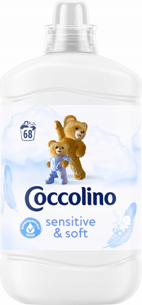 Ополаскиватель для чувствительных тканей и нежной кожи Coccolino Sensitive & Soft 68 стирок 1700 мл