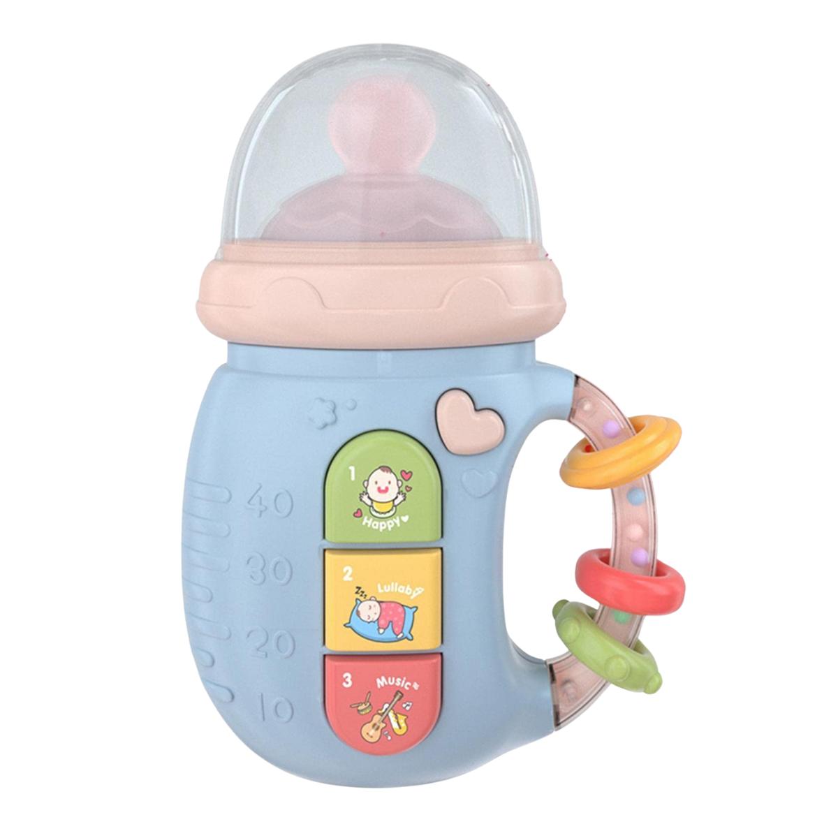 Погремушка-бутылочка BabyBottles музыкальная с подсветкой Голубой (588) Погремушка-бутылочка BabyBottles музыкальная с подсветкой Голубой (588)