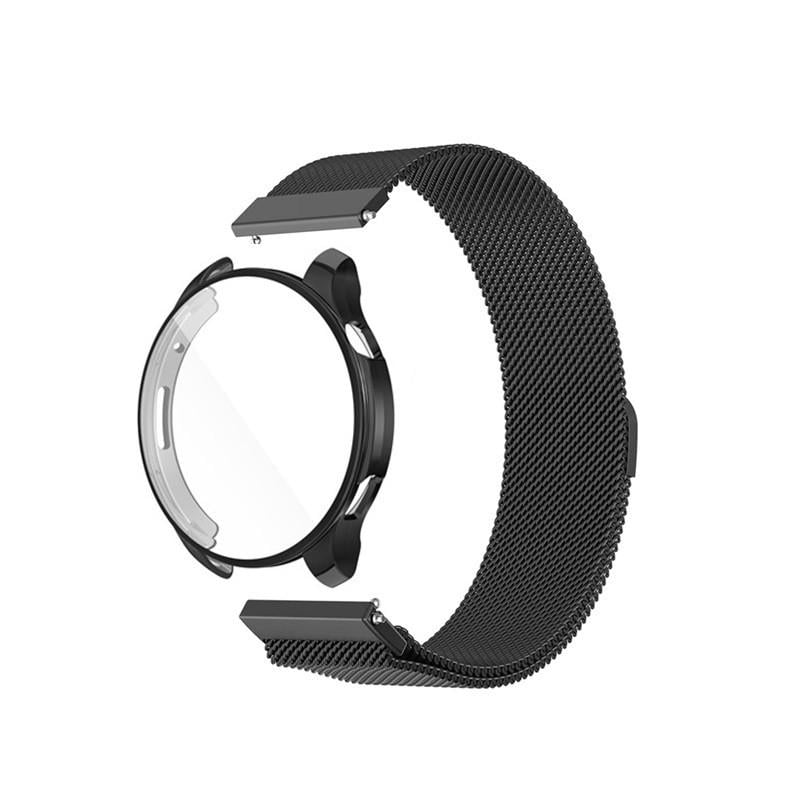 Комплект для годинника Amazfit GTR4 захистний чохол та металевий ремінець 22 мм Чорний (2384941111)