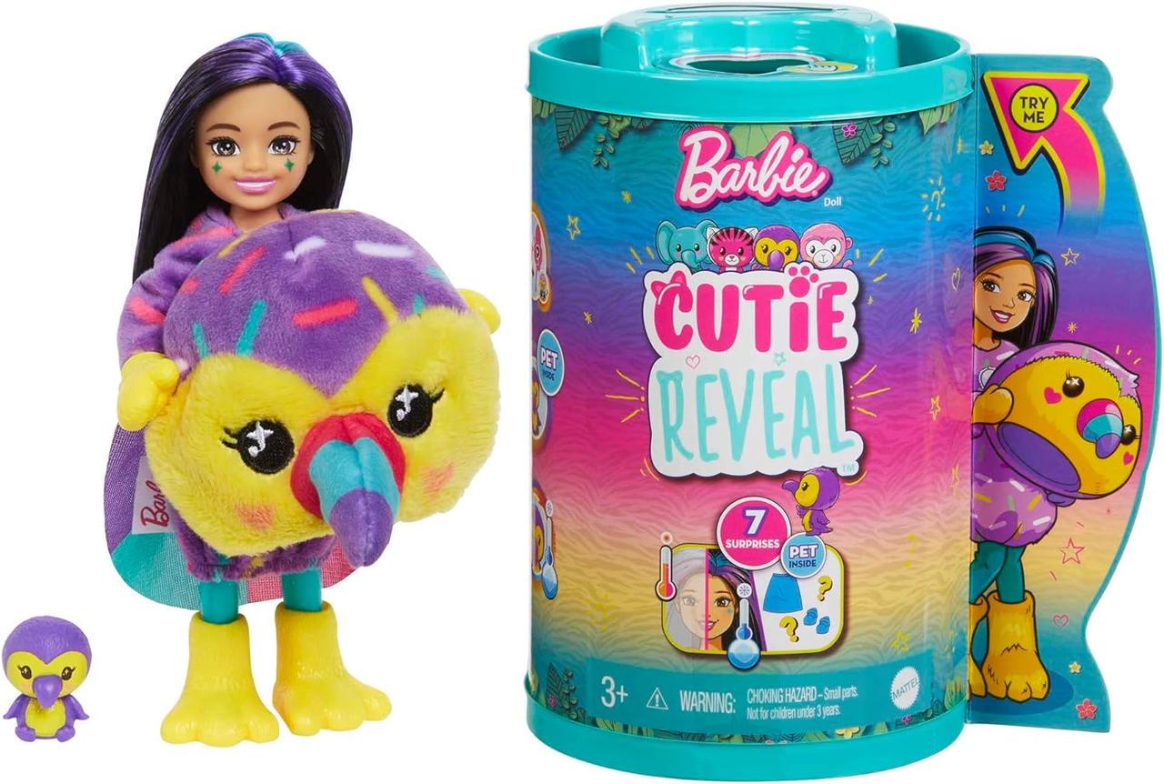 Кукла-сюрприз Barbie Челси милашка-проявка в костюме Тукан