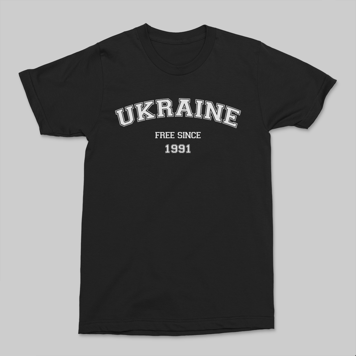 Футболка женская UFree s Вільна Україна з 1991 XXL Черный (20013-2W-XXL)