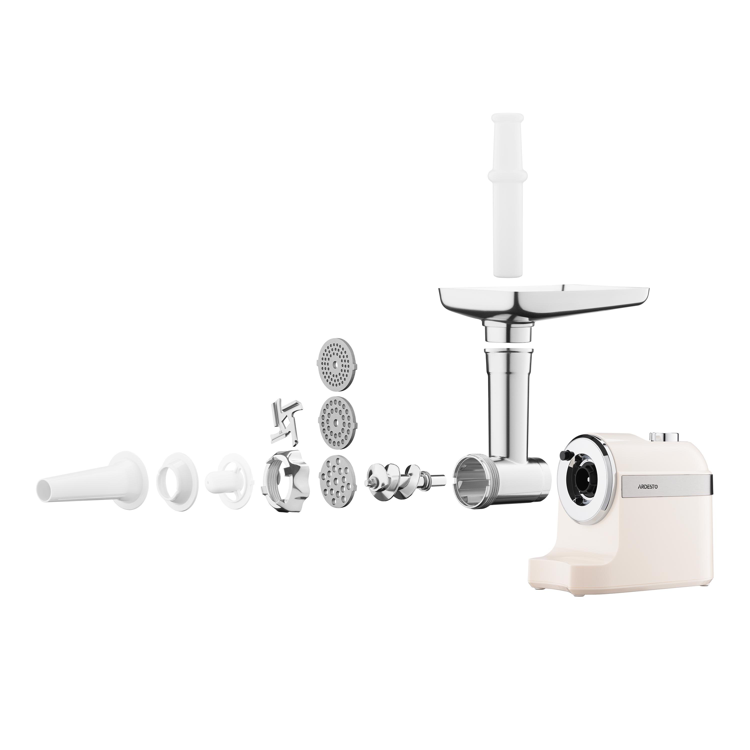 Мясорубка Ardesto 1800Вт MGK-1800BG 2 режима производительность 2 кг/мин Бежево-серебристый (618914) - фото 2 Мясорубка Ardesto 1800Вт MGK-1800BG 2 режима производительность 2 кг/мин Бежево-серебристый (618914) - фото 2