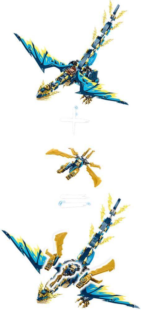 Конструктор Ninjago Стихийный дракон против робота Императрицы 1038 деталей (11096) - фото 2 Конструктор Ninjago Стихийный дракон против робота Императрицы 1038 деталей (11096) - фото 2