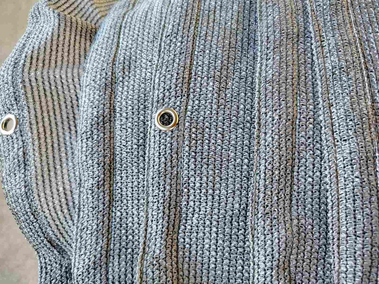 Сітка затіняюча Growtex з люверсами 95% 1,5х10 м Сірий