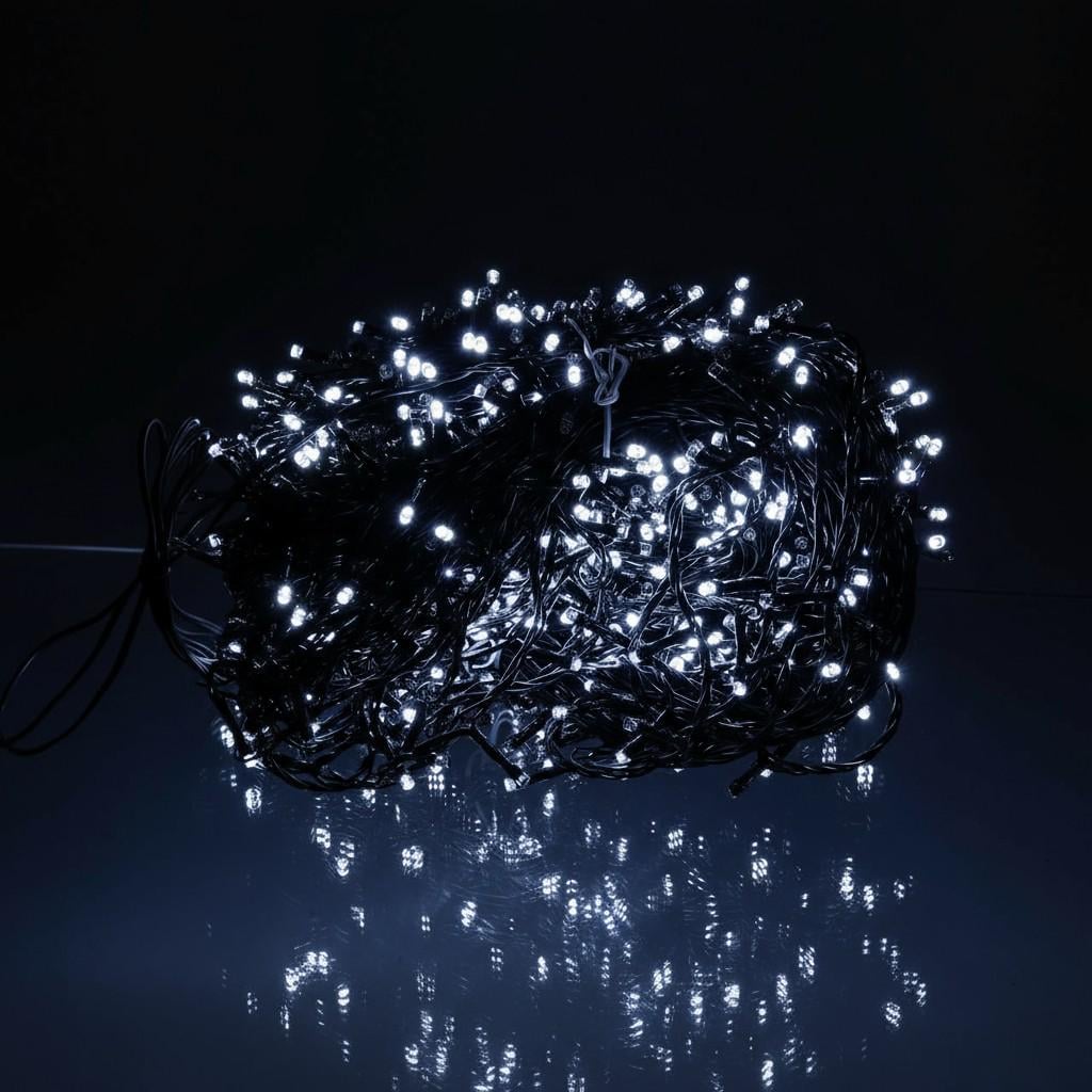 Гирлянда-нить уличная сетевая Рождественская фея 8 режимов 100 м 1000LED IP65 Черный/Белый (CF1000L100MBW)