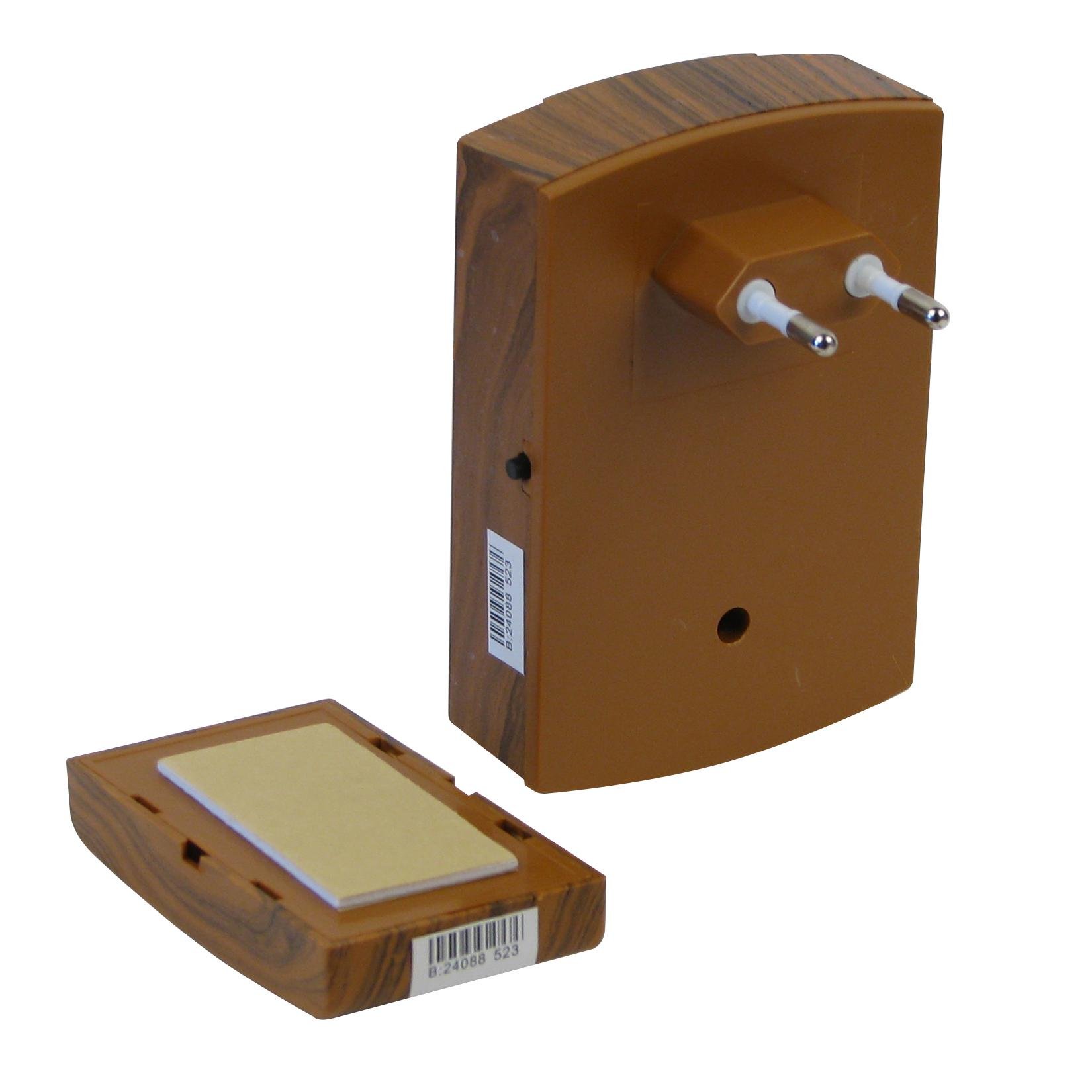 Звонок беспроводной Luckarm AC-601 220 В Темное дерево - фото 2