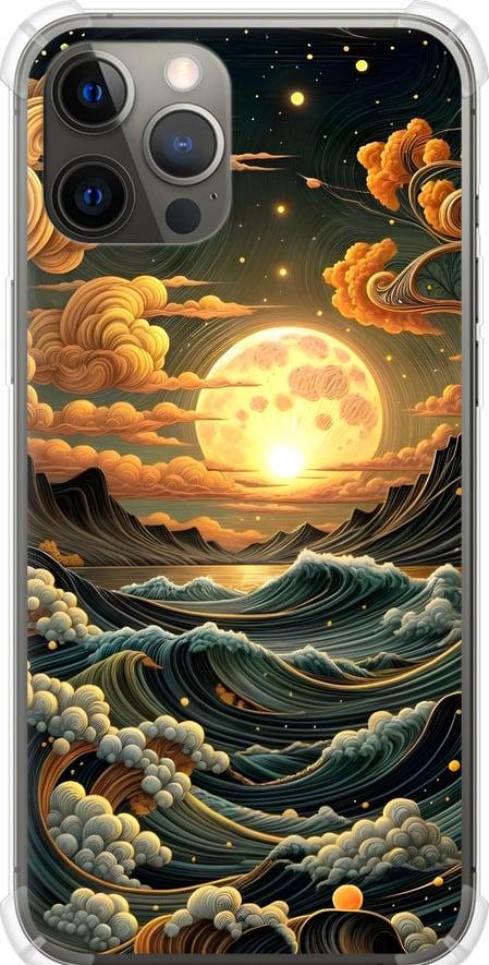 Чехол на iPhone 12 Pro Max Арт волны (6332sp-2054-42517)