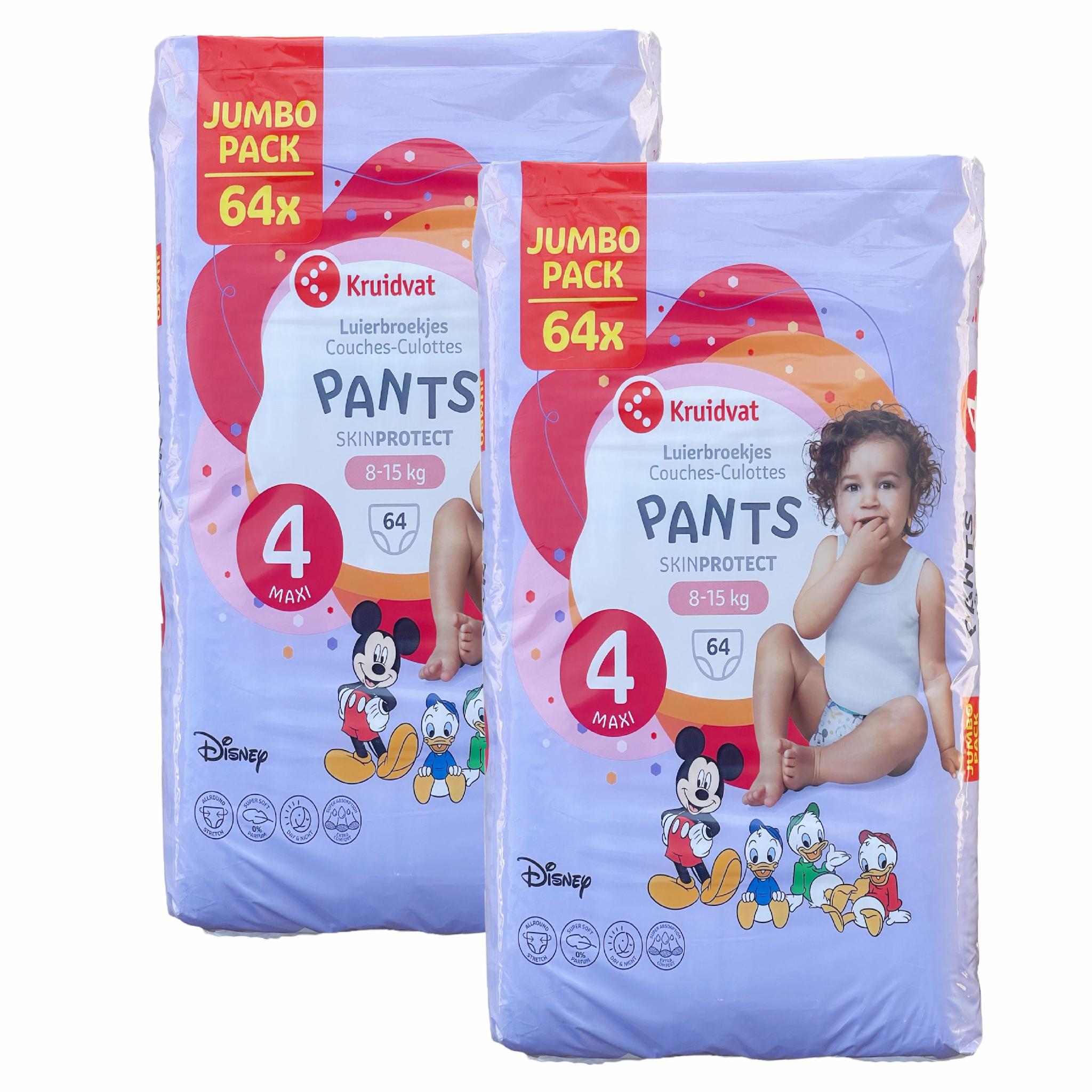 Подгузники-трусики детские Kruidvat 4 Maxi 8-15 кг 128 шт. JUMBO PACK (6630c97d9fce1d5efd4e843a)