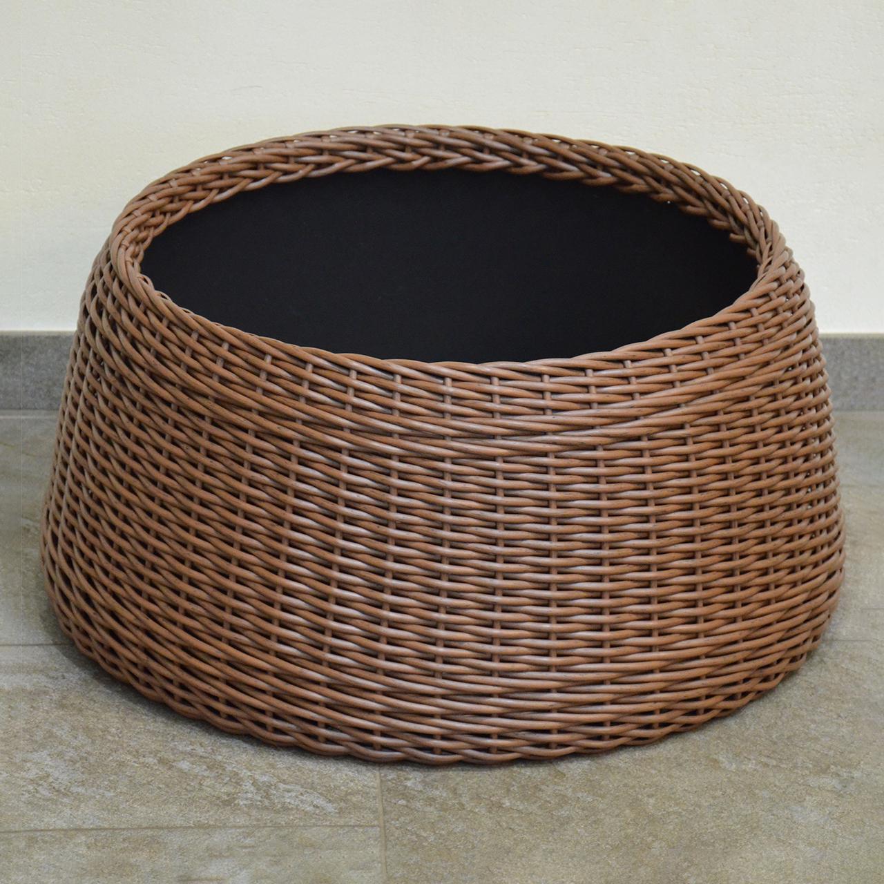 Подставка-юбка под елку плетеная из шт.учного ротанга/ручной работы L Молочный шоколад (23380180) - фото 2