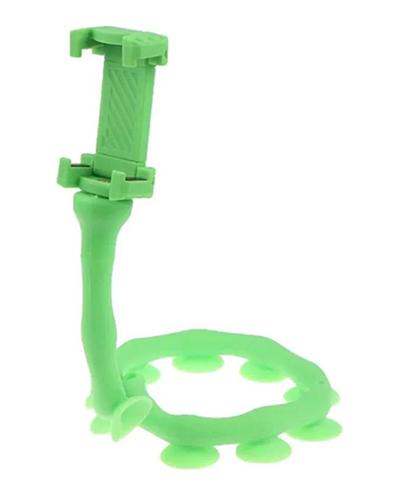 Держатель для телефона гибкий Cute Worm Lazy Holder 7304 с присосками Зеленый (0b803bf5)