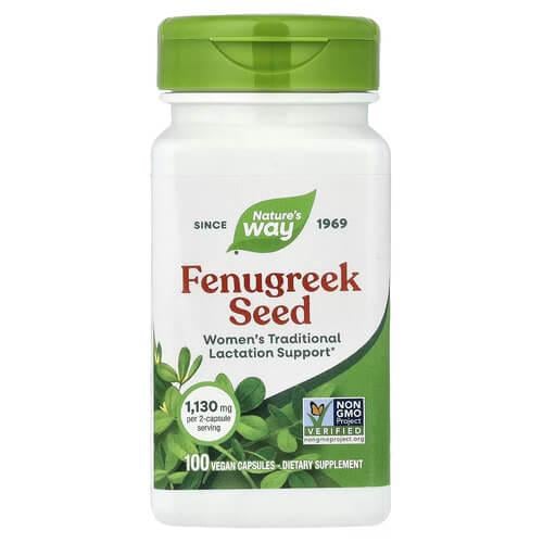 Комплекс Nature's Way Fenugreek Seed 100 Vegan Capsules (NWY-12800)