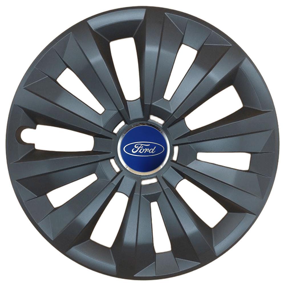 Комплект колпаков SJS R15 для Ford 346 4 шт. Черный (108300)