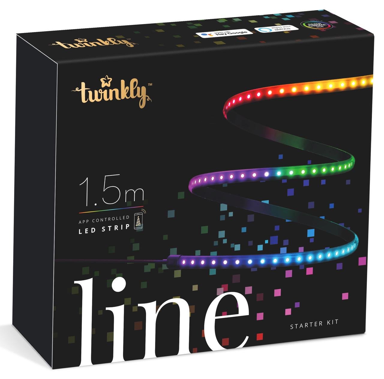 Лента-удлинитель  Twinkly Line TWL100ADP-B Smart LED RGB IP20 1,5 м 220 В (iz16598)