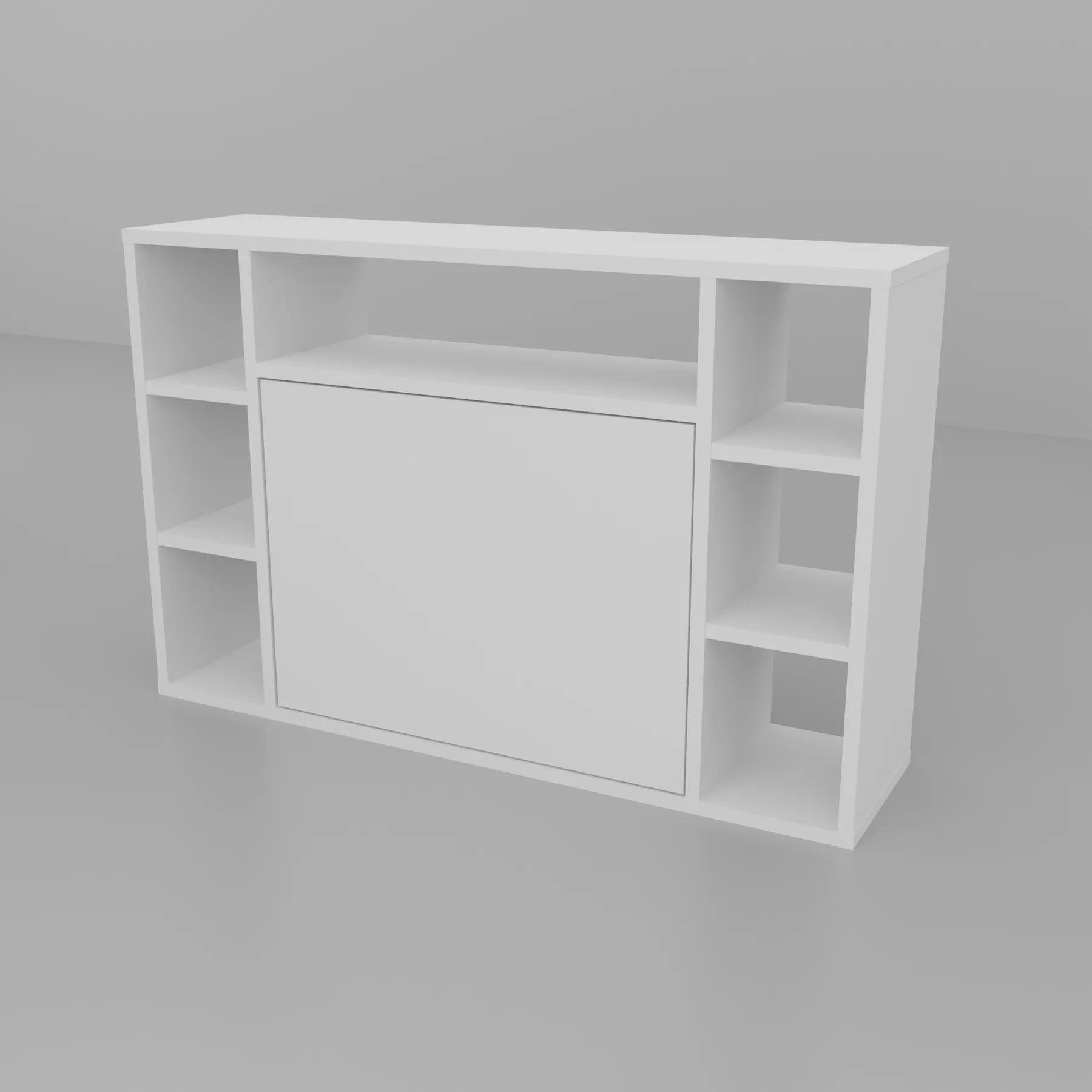 Компьютерный стол-трансформер письменный Neman Тофи Сет-4 круглый Белый