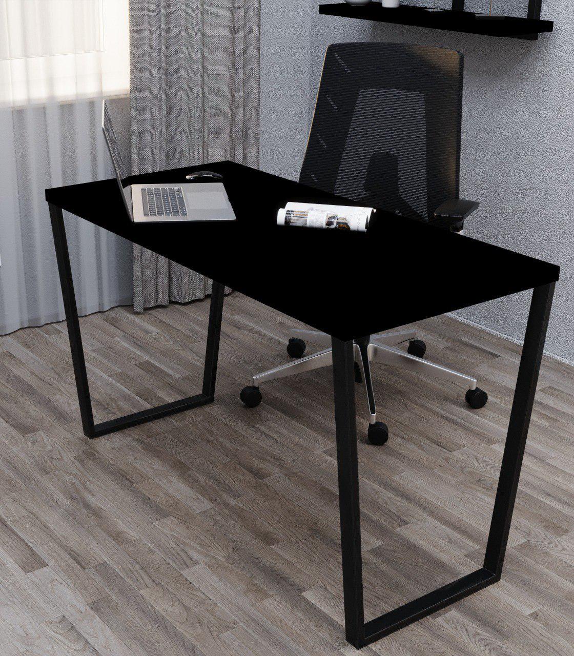 Стол письменный Loft Серия 2 1200х600х32 мм Черный (20101400) - фото 1 Стол письменный Loft Серия 2 1200х600х32 мм Черный (20101400) - фото 1