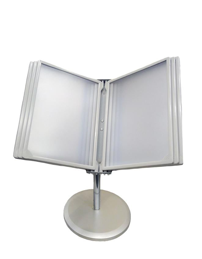 Настольная перекидная система Лозар A4 на 6 рамок Серый (ПСН-6)