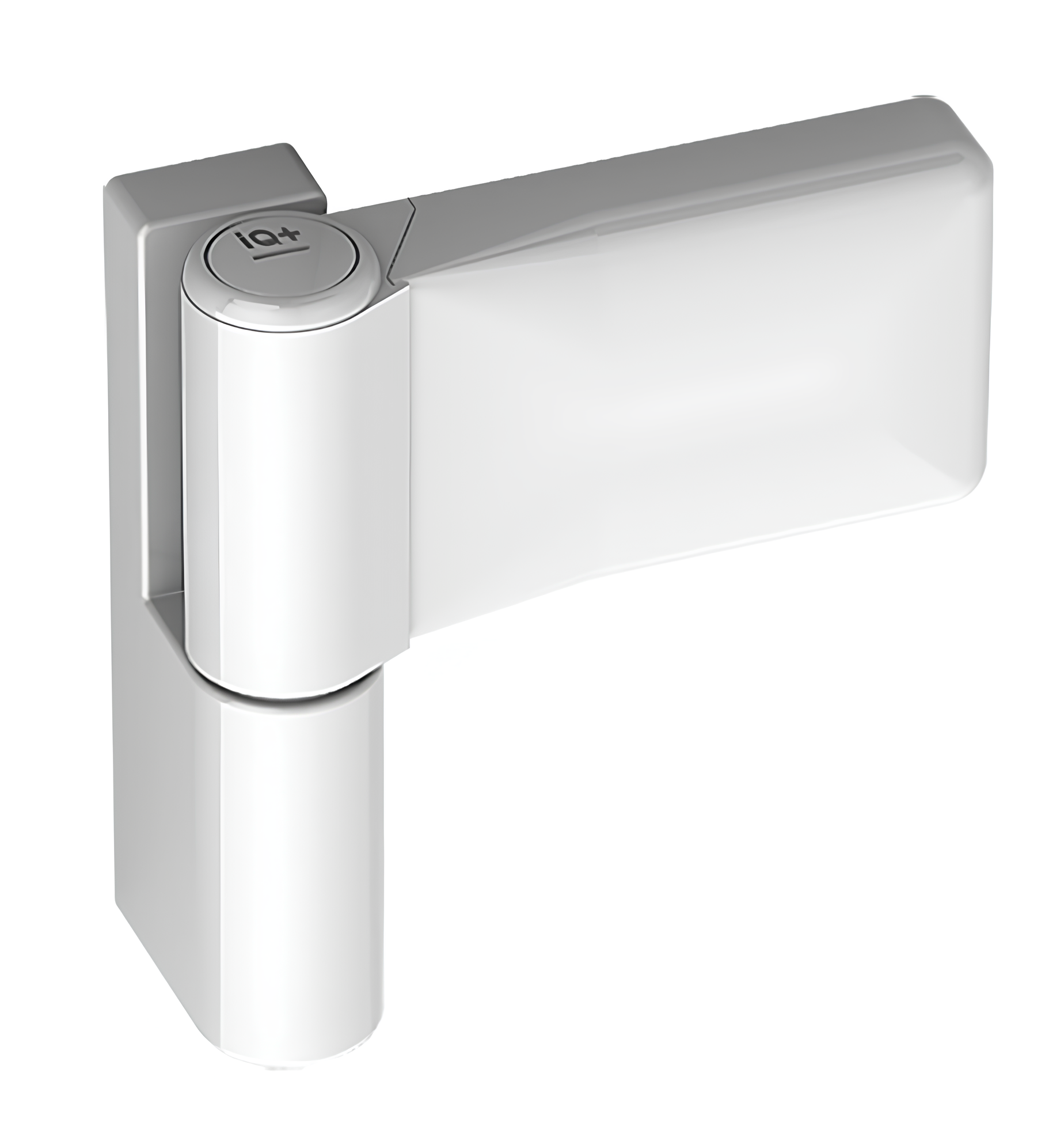 Петля металлопластиковой двери IQ+ наплав 16-19 мм вес створки до 160 кг 107 мм Белый (75.05.00)