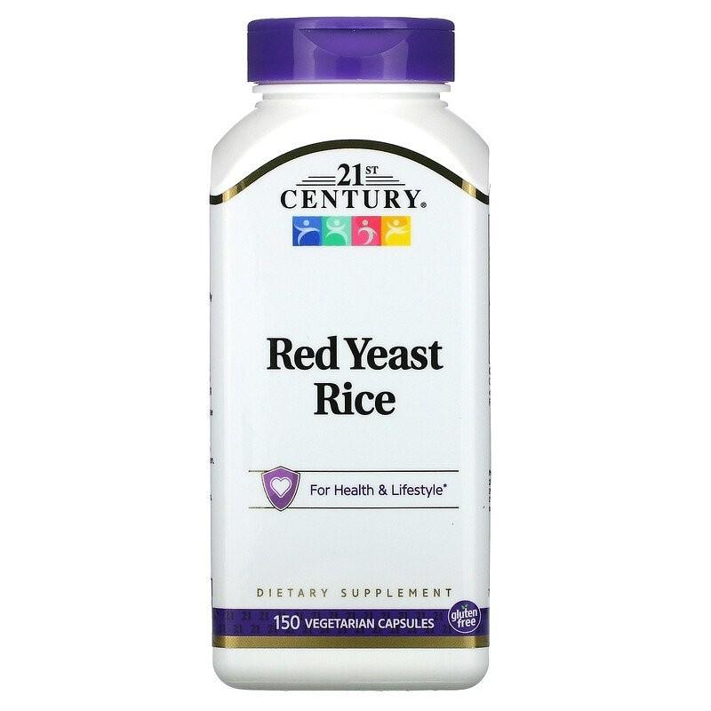 Натуральна добавка 21st Century Red Yeast Rice 150 капсул