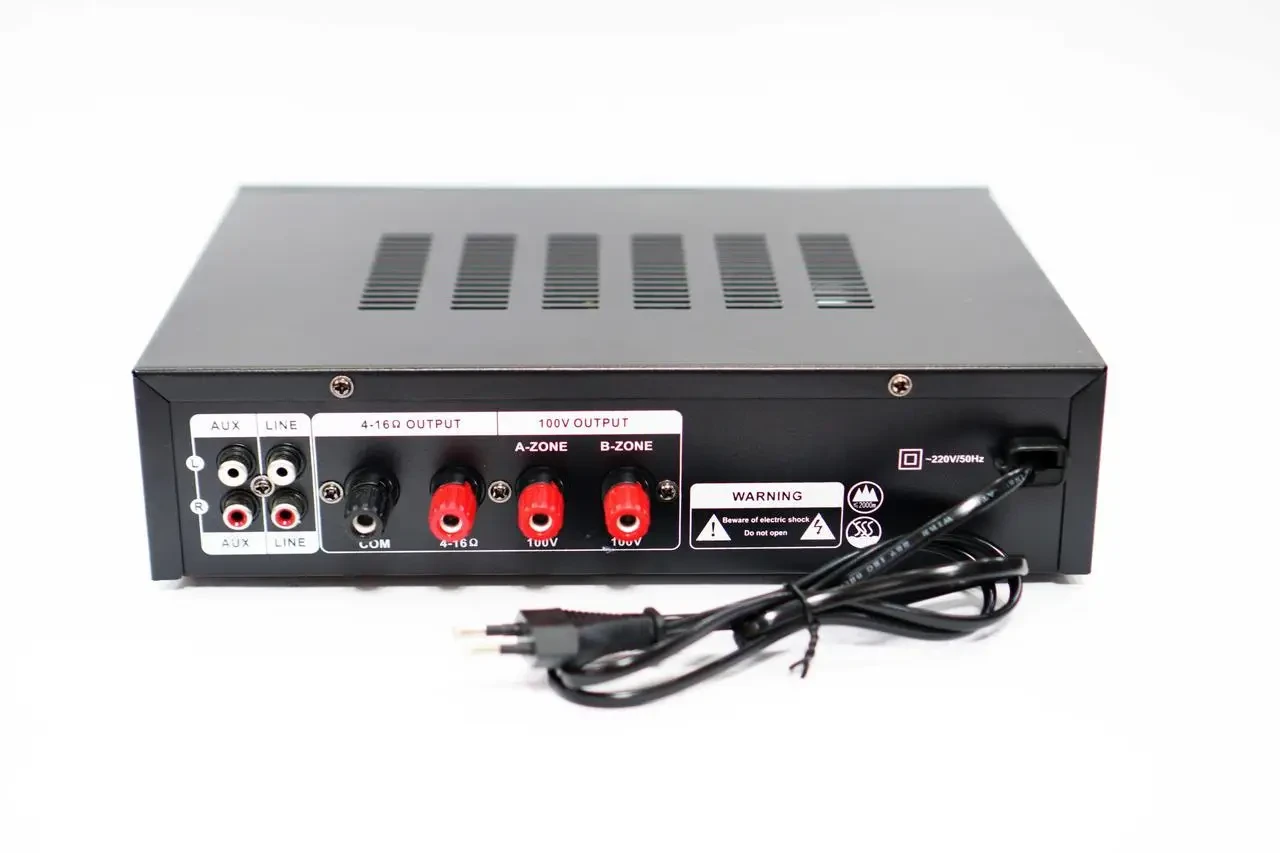 Підсилювач звуку PA-333BT з Bluetooth та функцією караоке (9488) - фото 4 Підсилювач звуку PA-333BT з Bluetooth та функцією караоке (9488) - фото 4