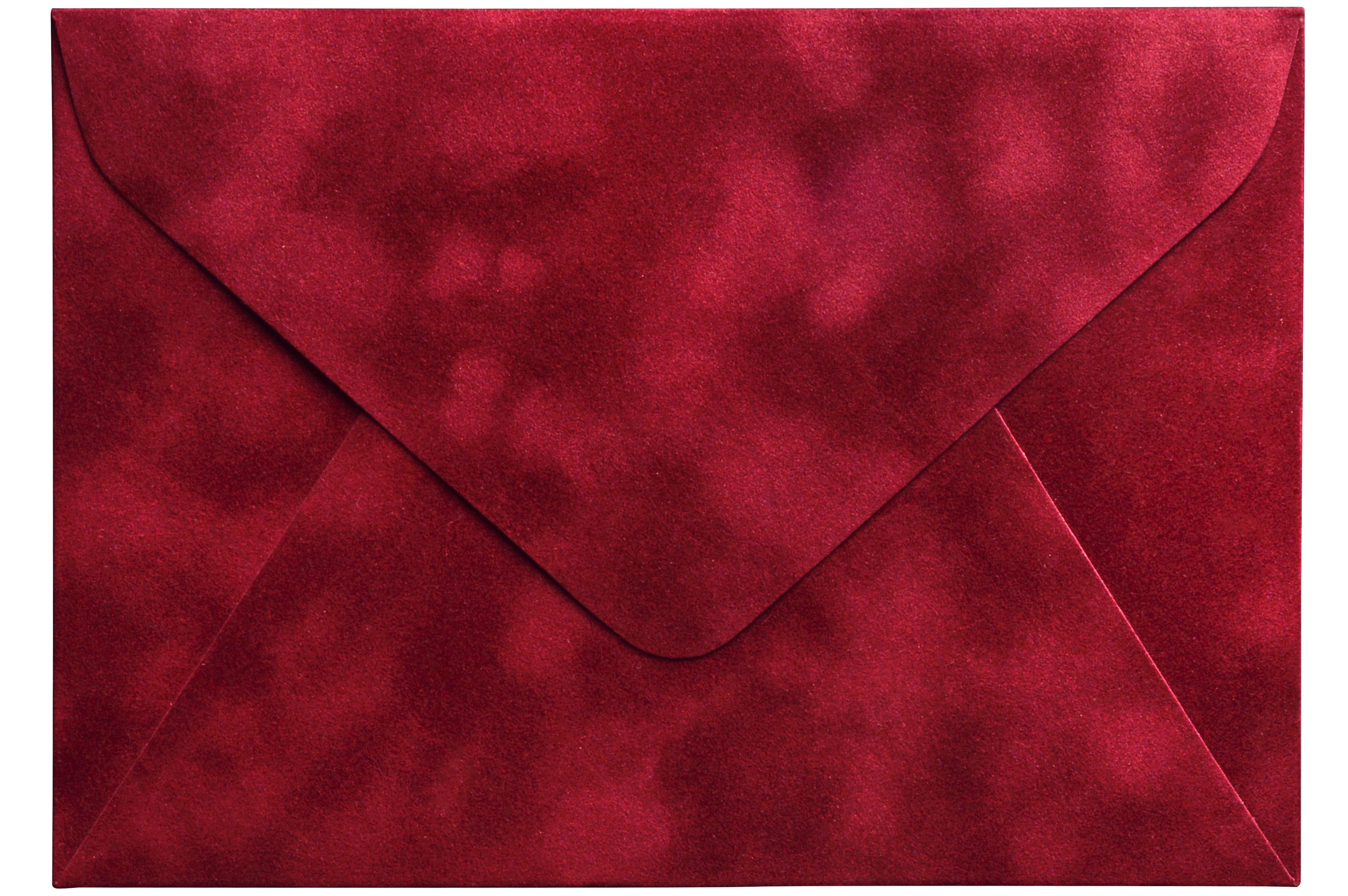 Конверт для денег C5 бархатный с легким мраморным эффектом 23х16 см Бордовый (382924374)