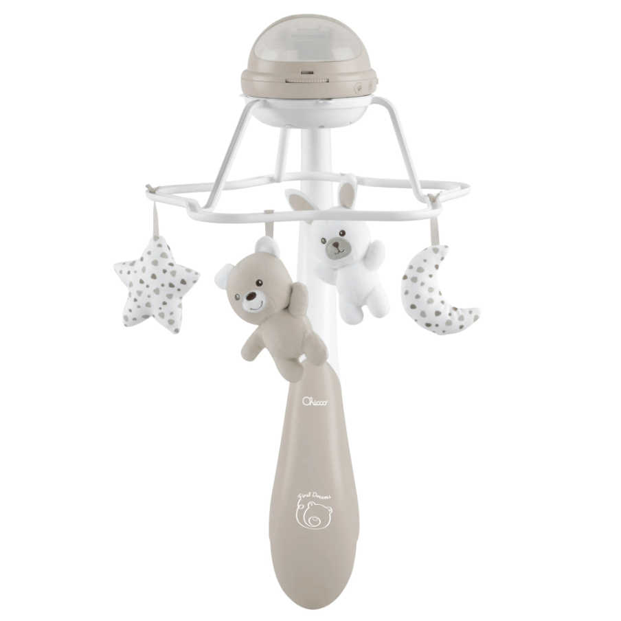 Мобіль-проектор на ліжечко Chicco Веселка 3в1 Бежевий (144051)